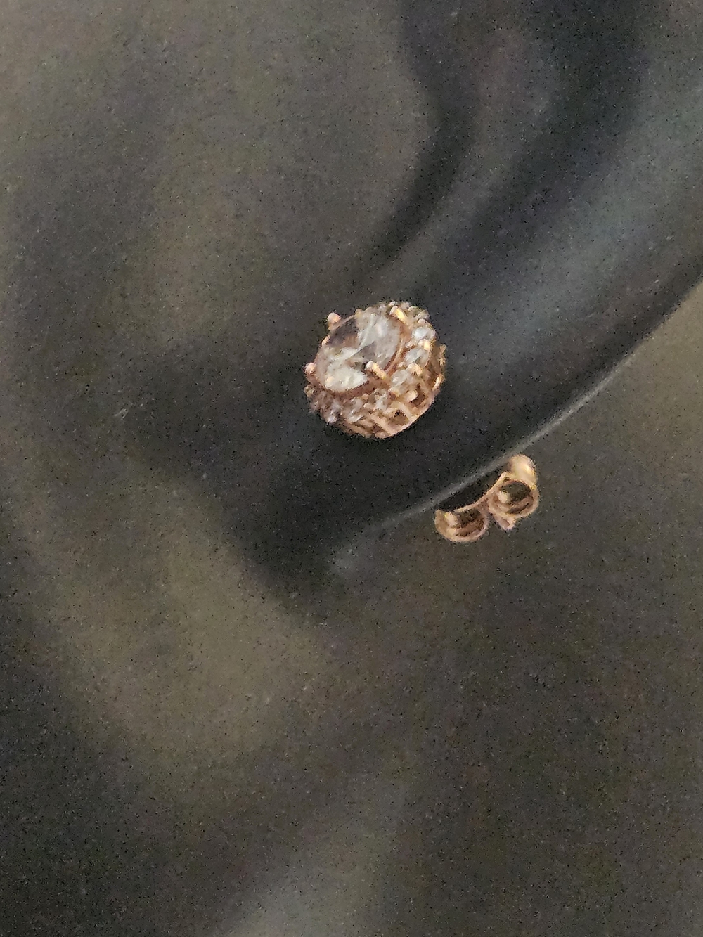 Rose Gold Crystal Stud Earrings Sterling Silver- Elegant Women's Jewelry